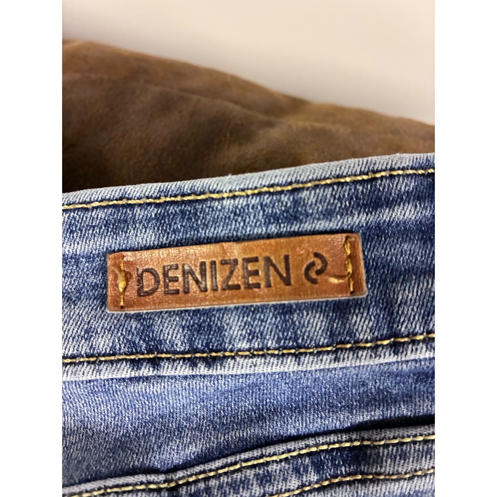 Denizen Levi's Modern Slim Cuffed Jeans Womens 10 Medium Wash Distressed Blue - Picture 8 of 8
